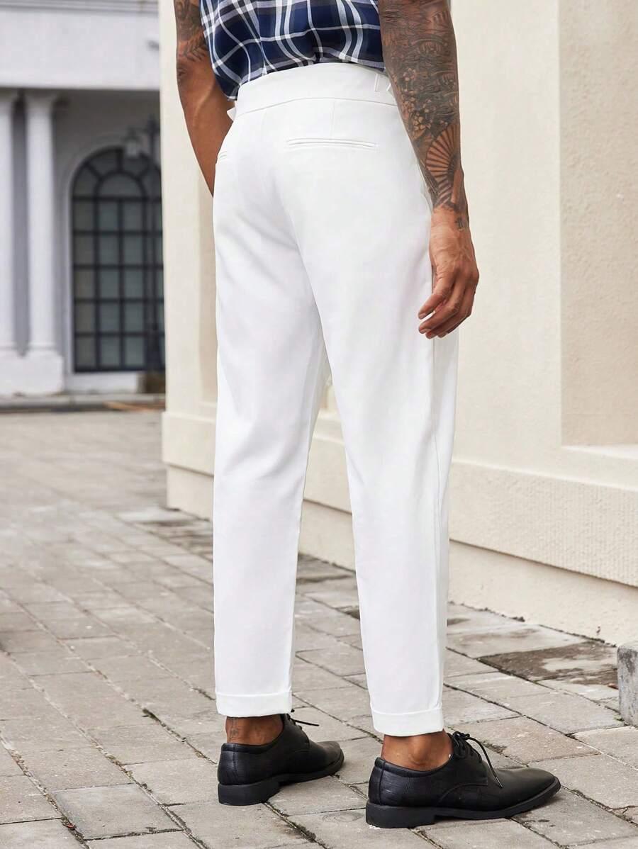 SHEIN BIAŁE SPODNIE KIESZENIE S06__XL