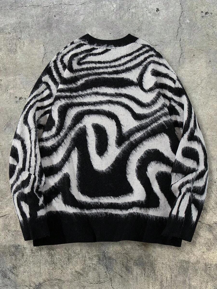 SHEIN ROZPINANY SWETER WZÓR S06__XXL