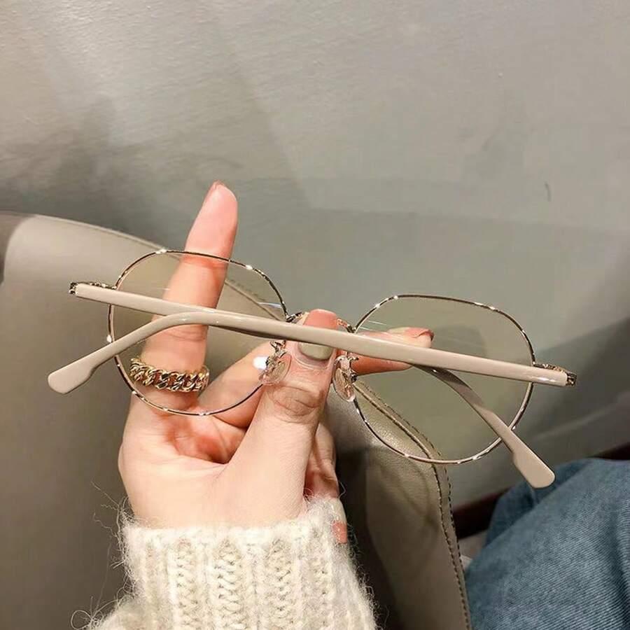 SHEIN OKULARY ZŁOTE OPRAWKI S07__+1.00