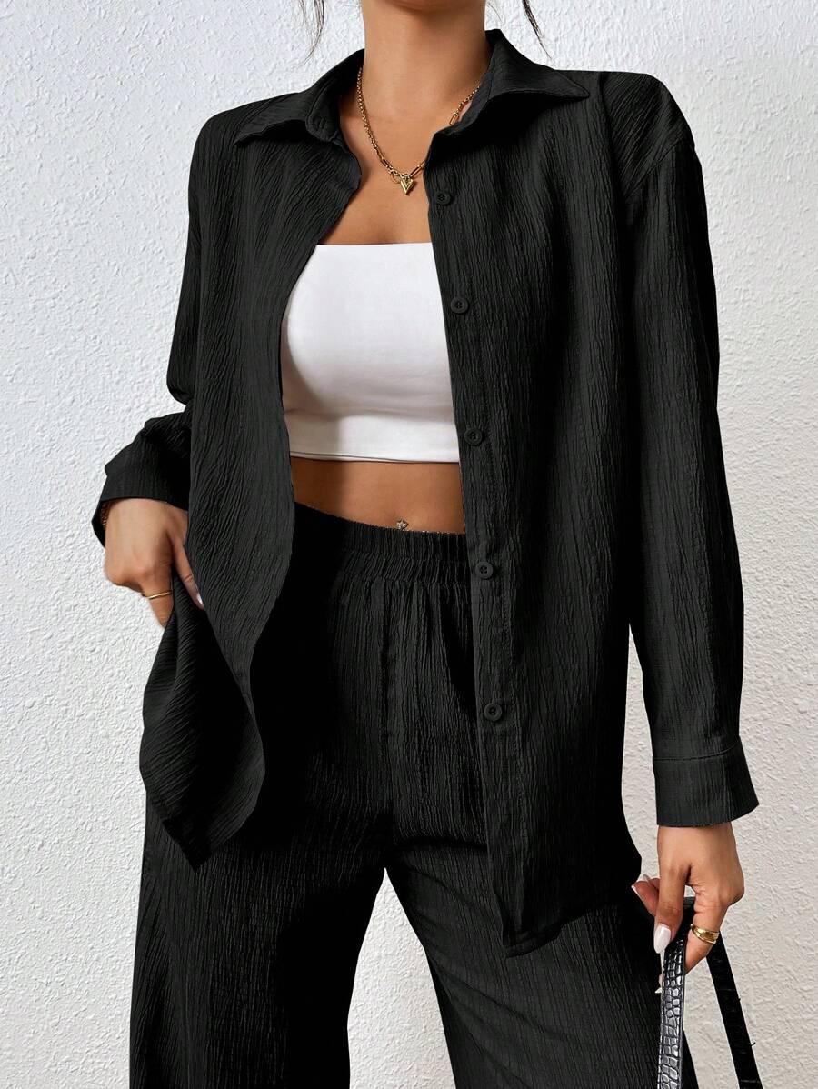 SHEIN KOSZULA SPODNIE KOMPLET S09__S