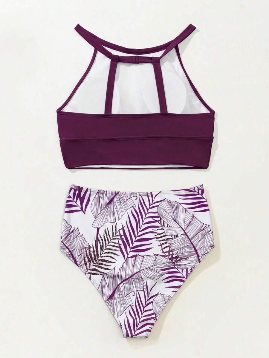 SHEIN DWUCZĘŚCIOWY STRÓJ KĄPIELOWY WZÓR S09__L