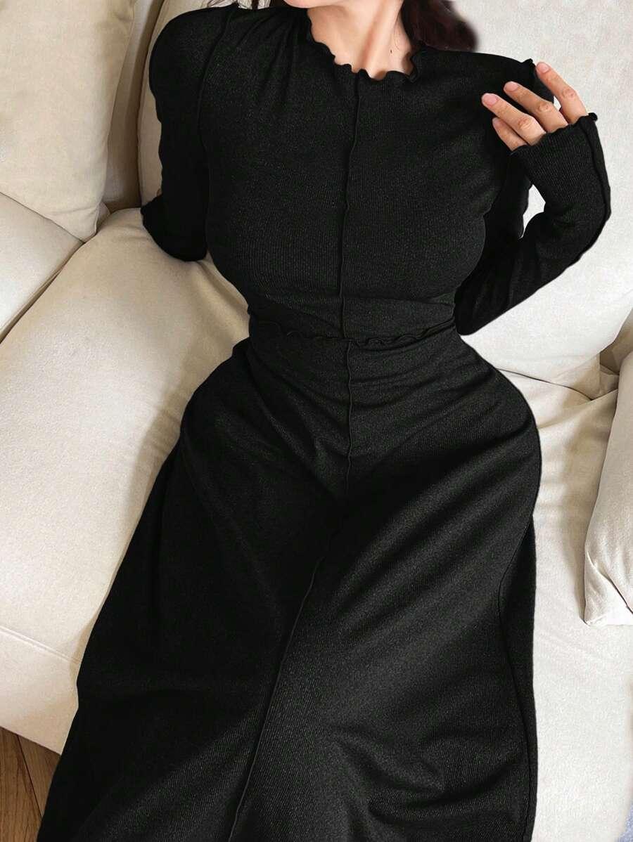 FEYLA CZARNA MAXI SUKIENKA S09__S