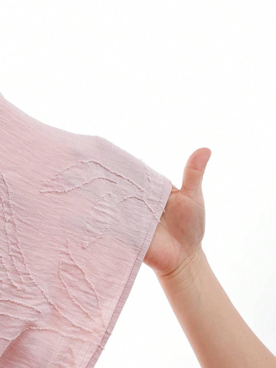 SHEIN RÓŻOWA BLUZKA WIĄZANIE S06__L