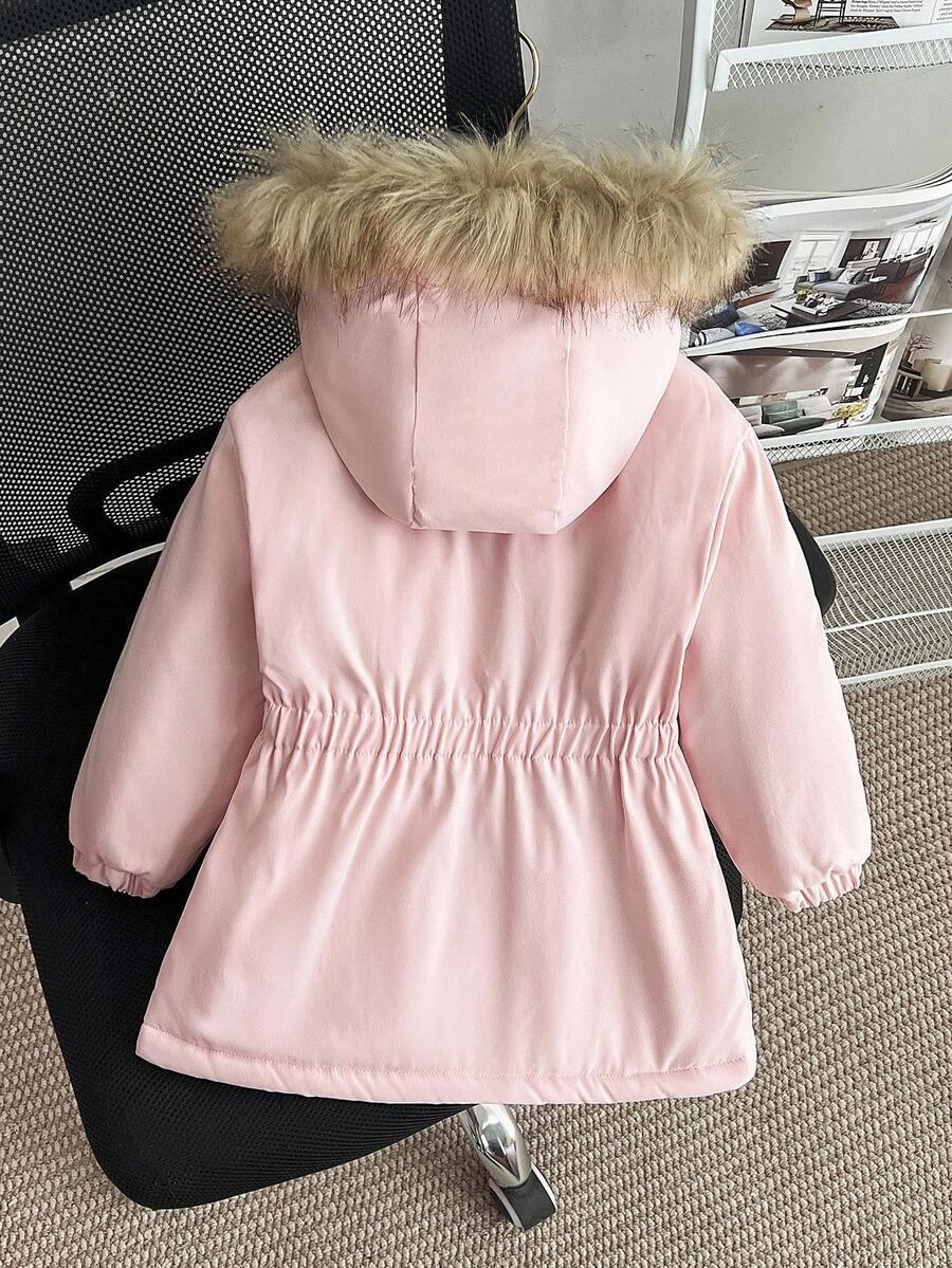 SHEIN RÓŻOWA KURTKA KAPTUR W01__116-122CM