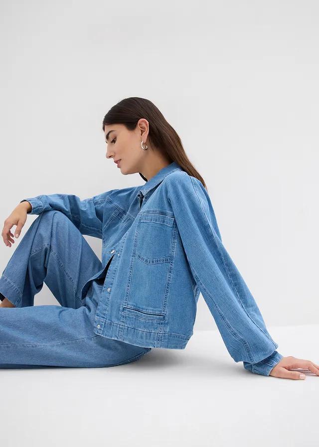 NIEBIESKA KURTKA JEANS SB6__50