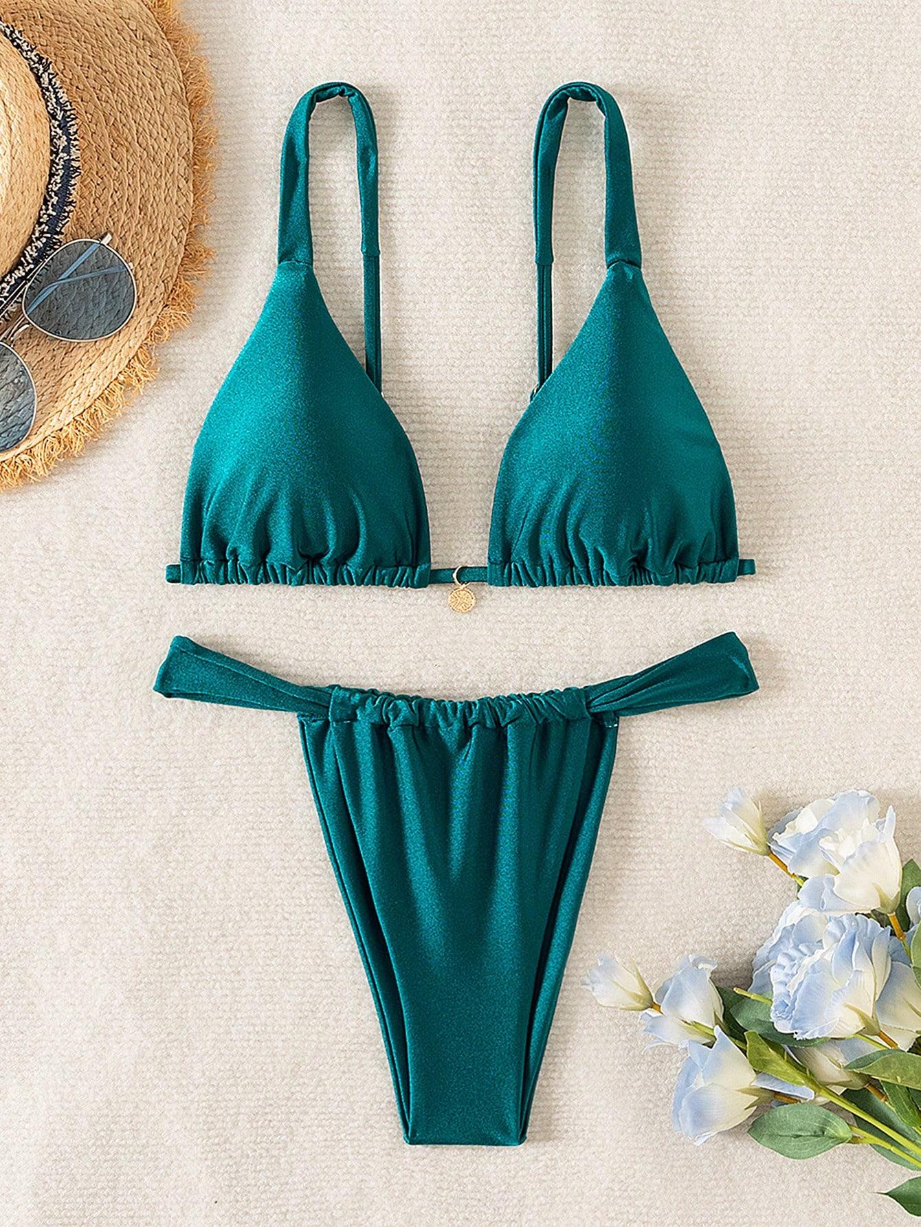 SHEIN DWUCZĘŚCIOWY STRÓJ KĄPIELOWY S09__L