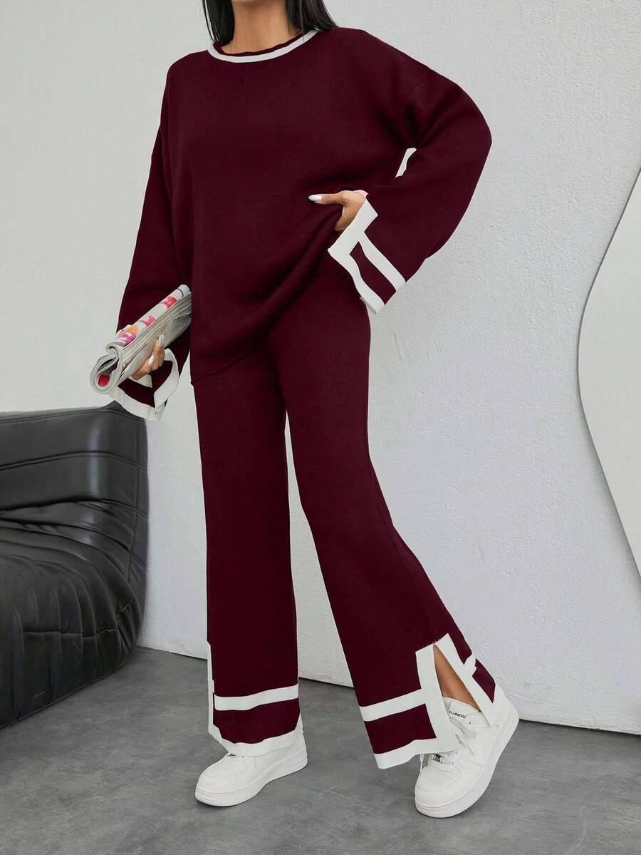 SHEIN SWETER SPODNIE KOMPLET S06__S