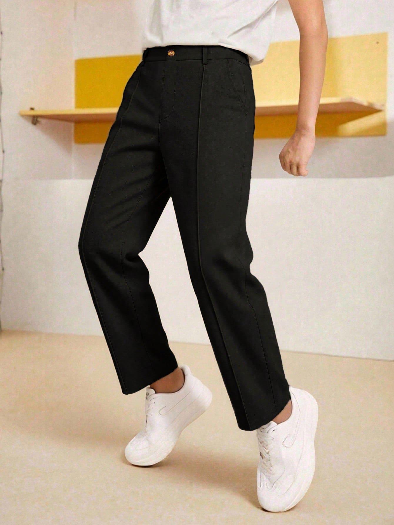 SHEIN CZARNE SPODNIE KIESZENIE S06__146/152