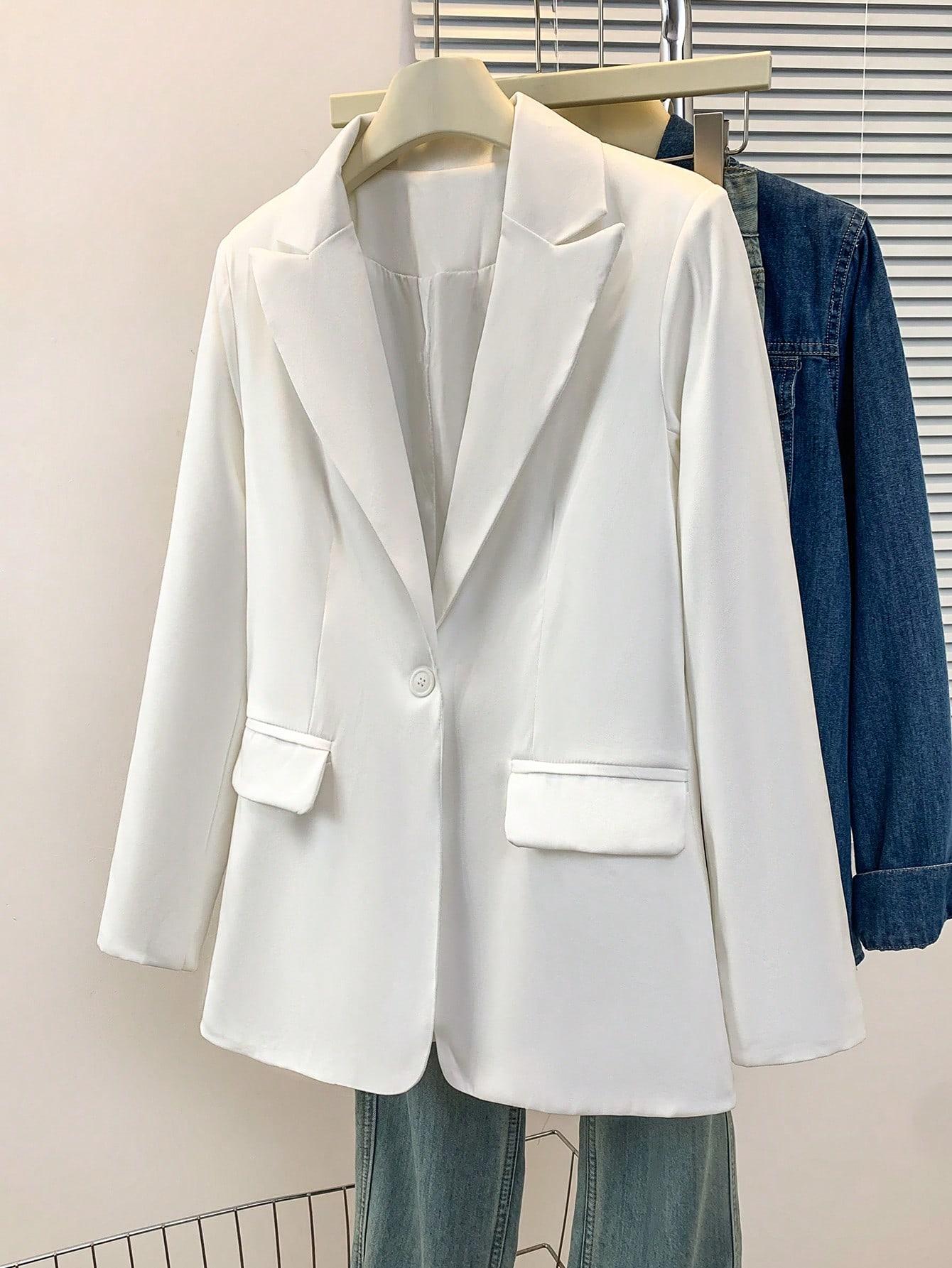 SHEIN BIAŁA MARYNARKA CASUAL S06__M
