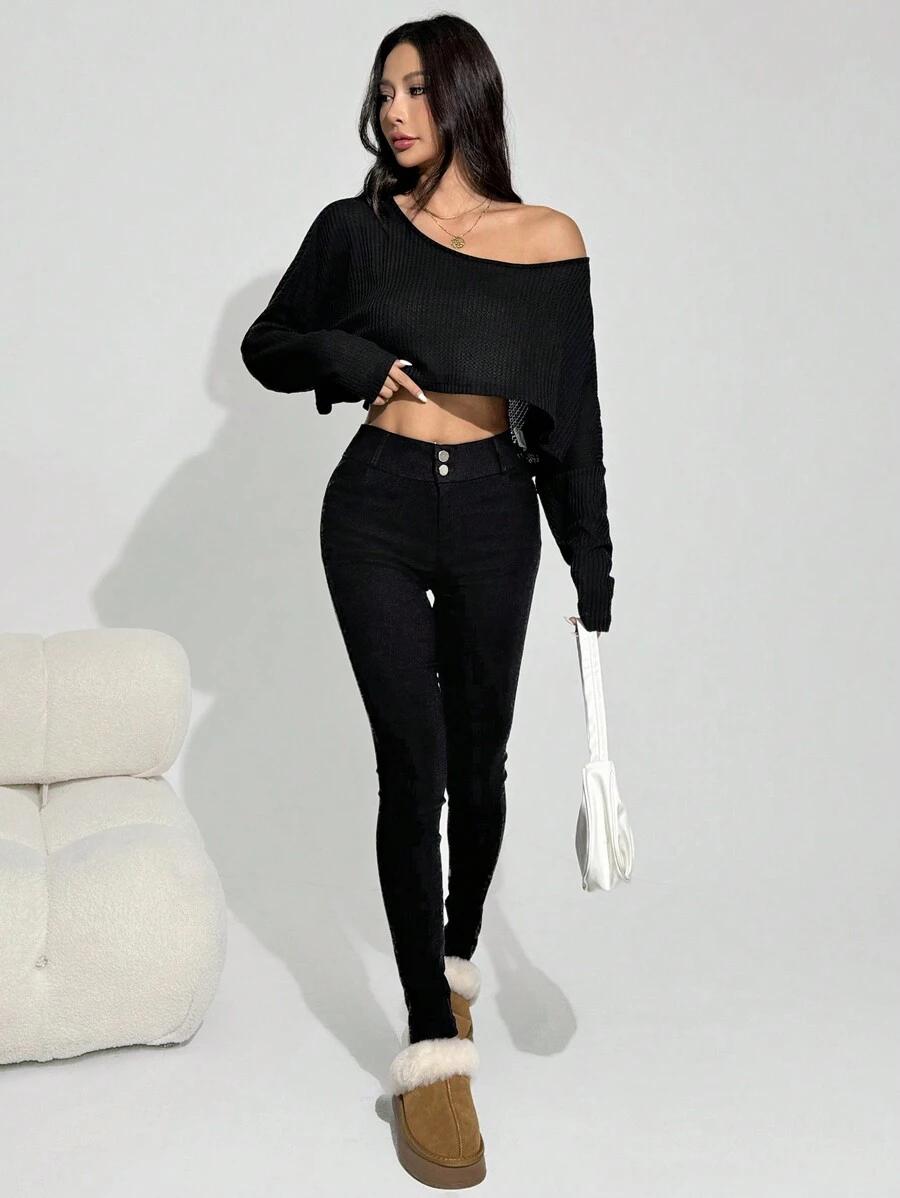 SHEIN SWETER DŁUGI RĘKAW S06__XS