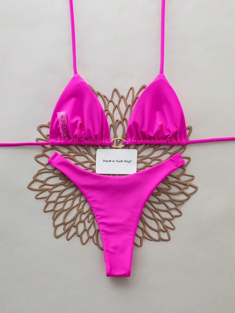 SHEIN DWUCZĘŚCIOWY STRÓJ KĄPIELOWY S09__L
