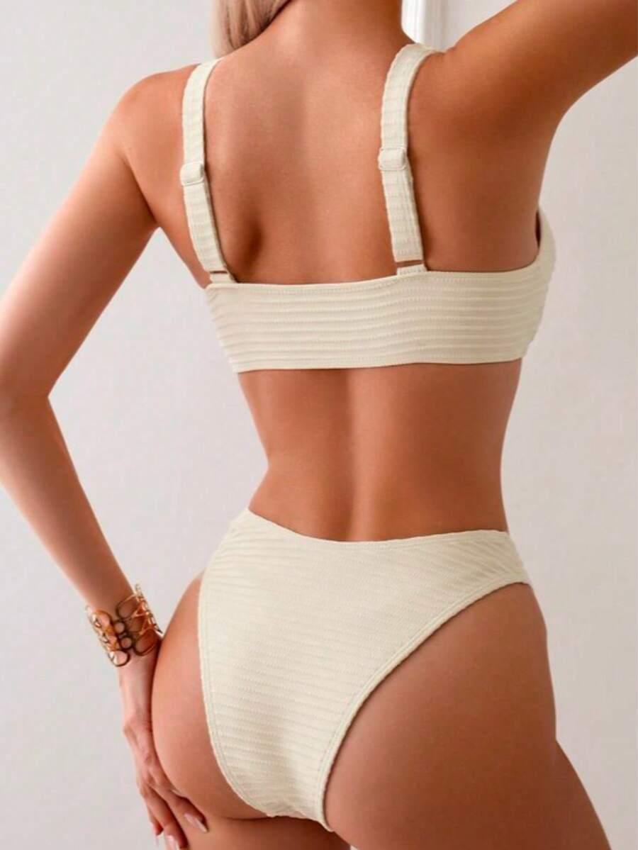 SHEIN DWUCZĘŚCIOWY STRÓJ KĄPIELOWY S09__M