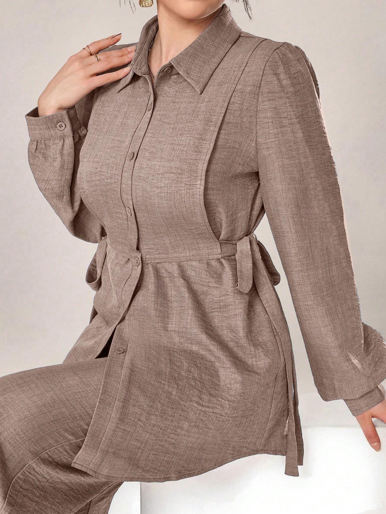 SHEIN KOSZULA SPODNIE KOMPLET S06__L