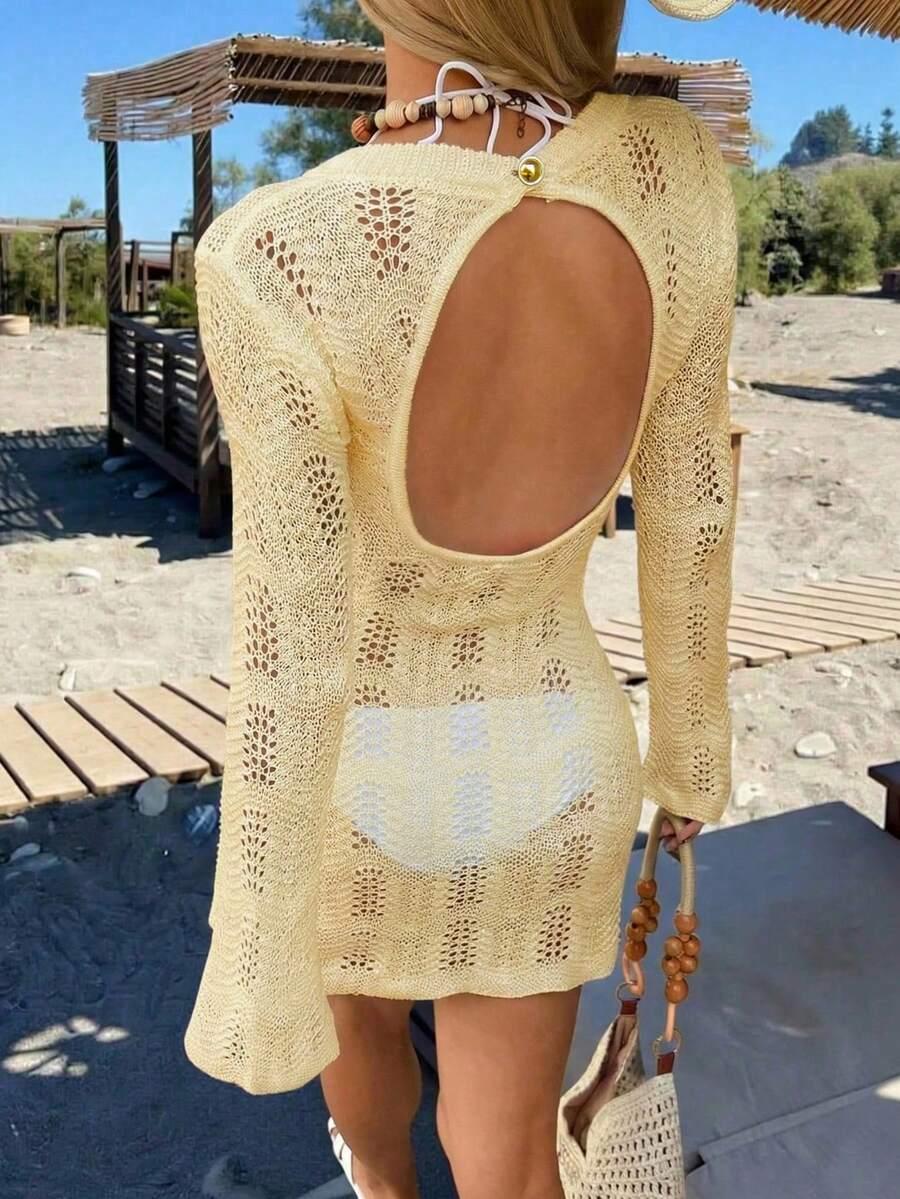 SHEIN ŻÓŁTA SUKIENKA DZIANINA S09__S