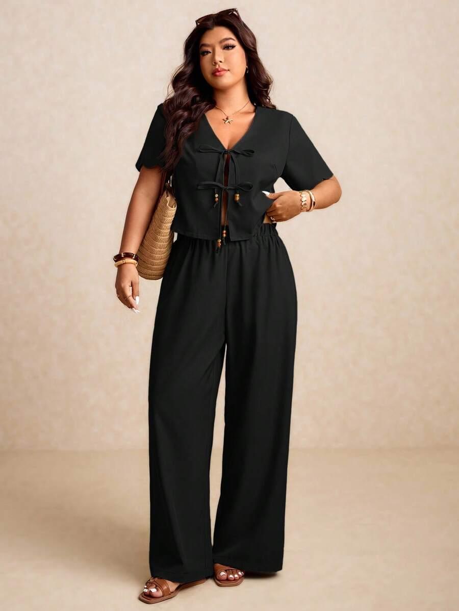 SHEIN BLUZKA SPODNIE KOMPLET S06__XXL