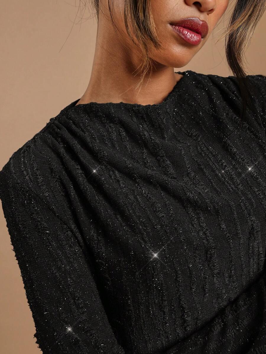 SHEIN CZARNA MAXI SUKIENKA S06__M