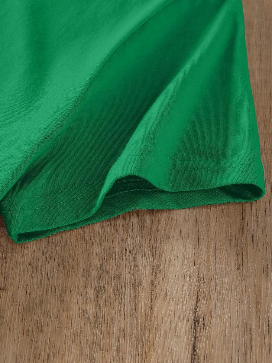 SHEIN ZIELONY T-SHIRT BASIC S09__M