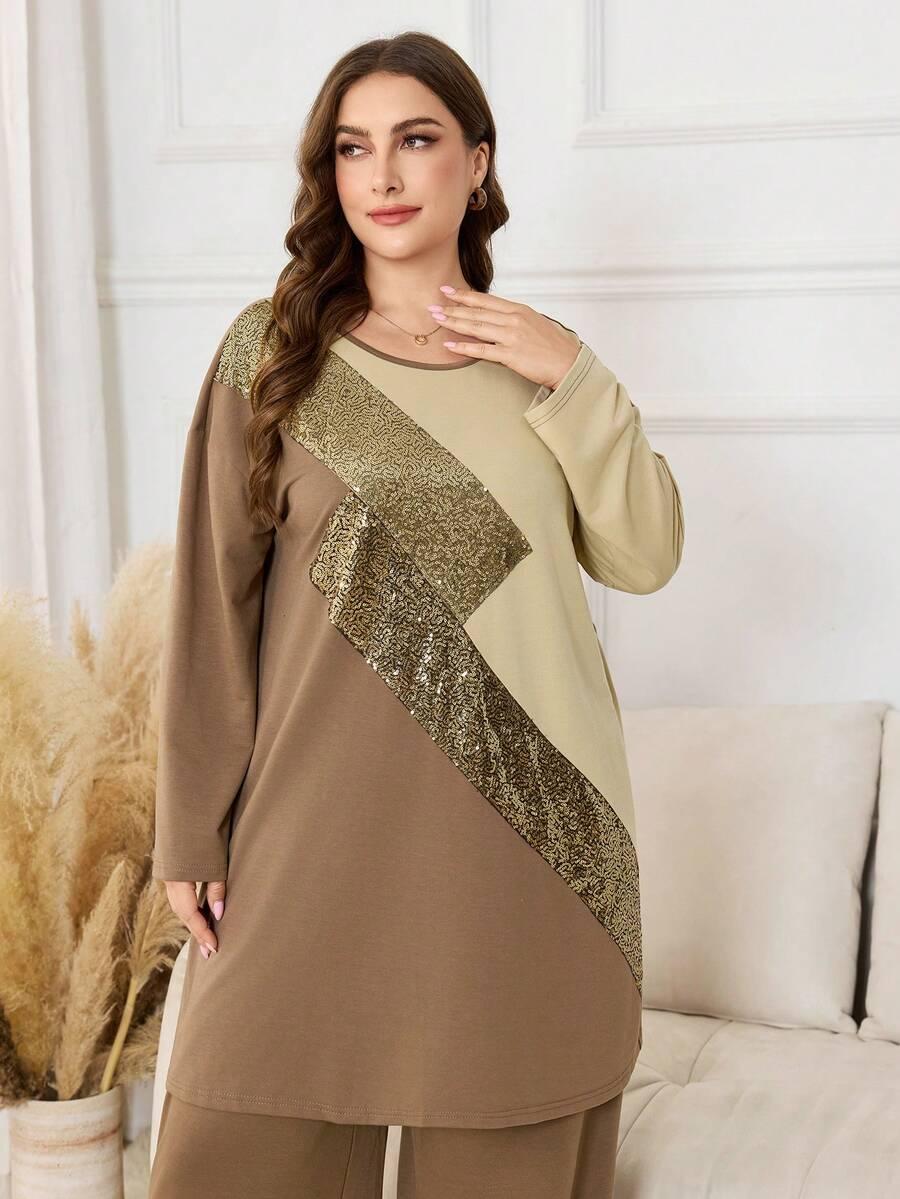 SHEIN BLUZKA SPODNIE KOMPLET S06__46