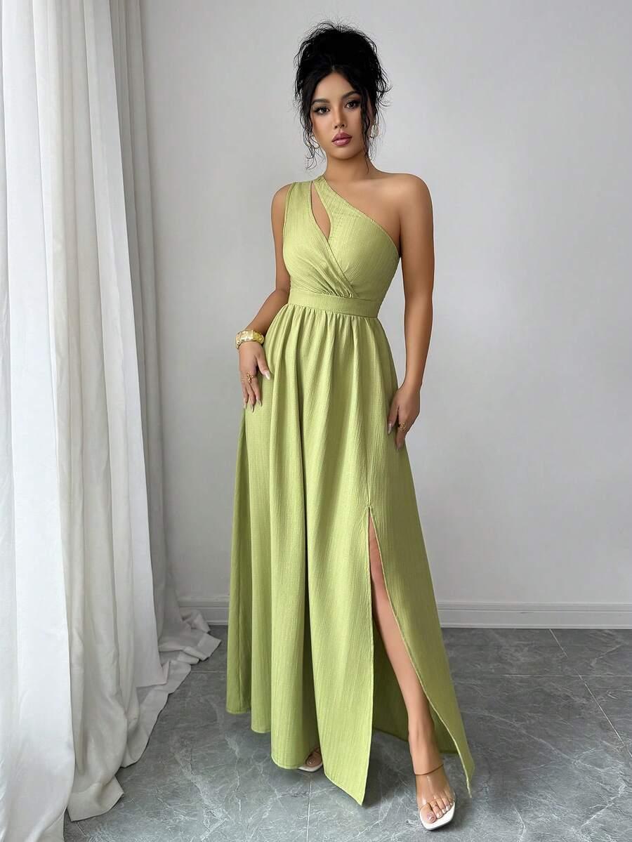 SHEIN ZIELONA MAXI SUKIENKA S06__XS