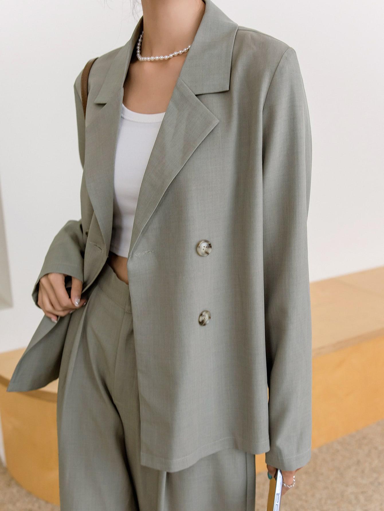 SHEIN MARYNARKA SPODNIE KOMPLET S09__L