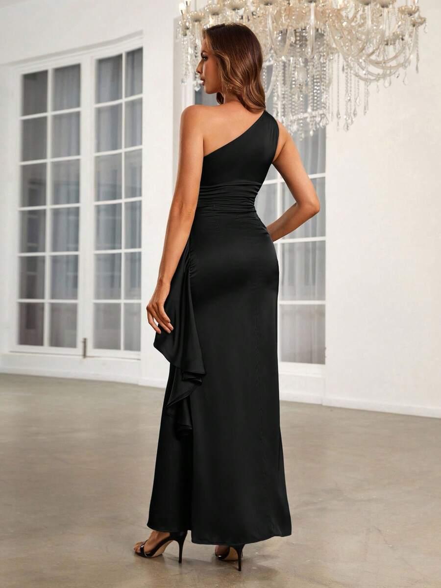 SHEIN CZARNA MAXI SUKIENKA S06__L
