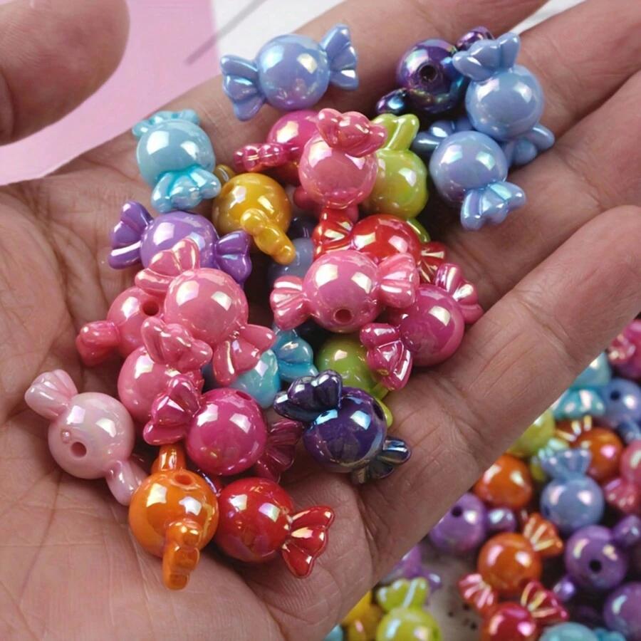 YIWU QIYOU ACCESSORIES CO., LTD KORALIKI CUKIERKI 30 SZTUK S07__1,6X0,8