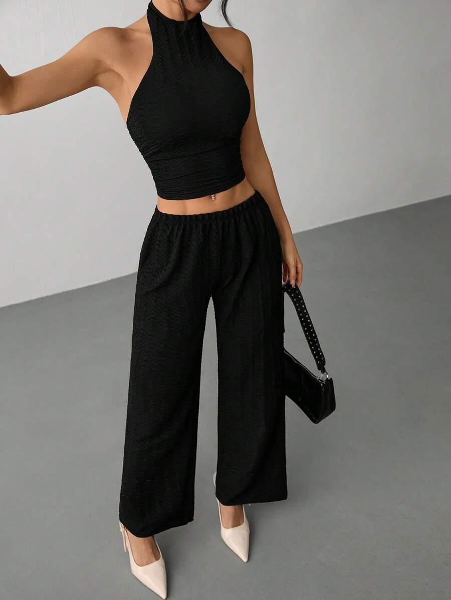 SHEIN CZARNY TOP ODKRYTE RAMIONA S09__XS