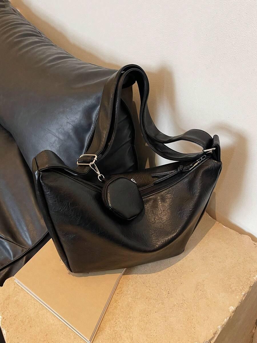SHEIN CZARNA TOREBKA NA RAMIE S07__40X13X22