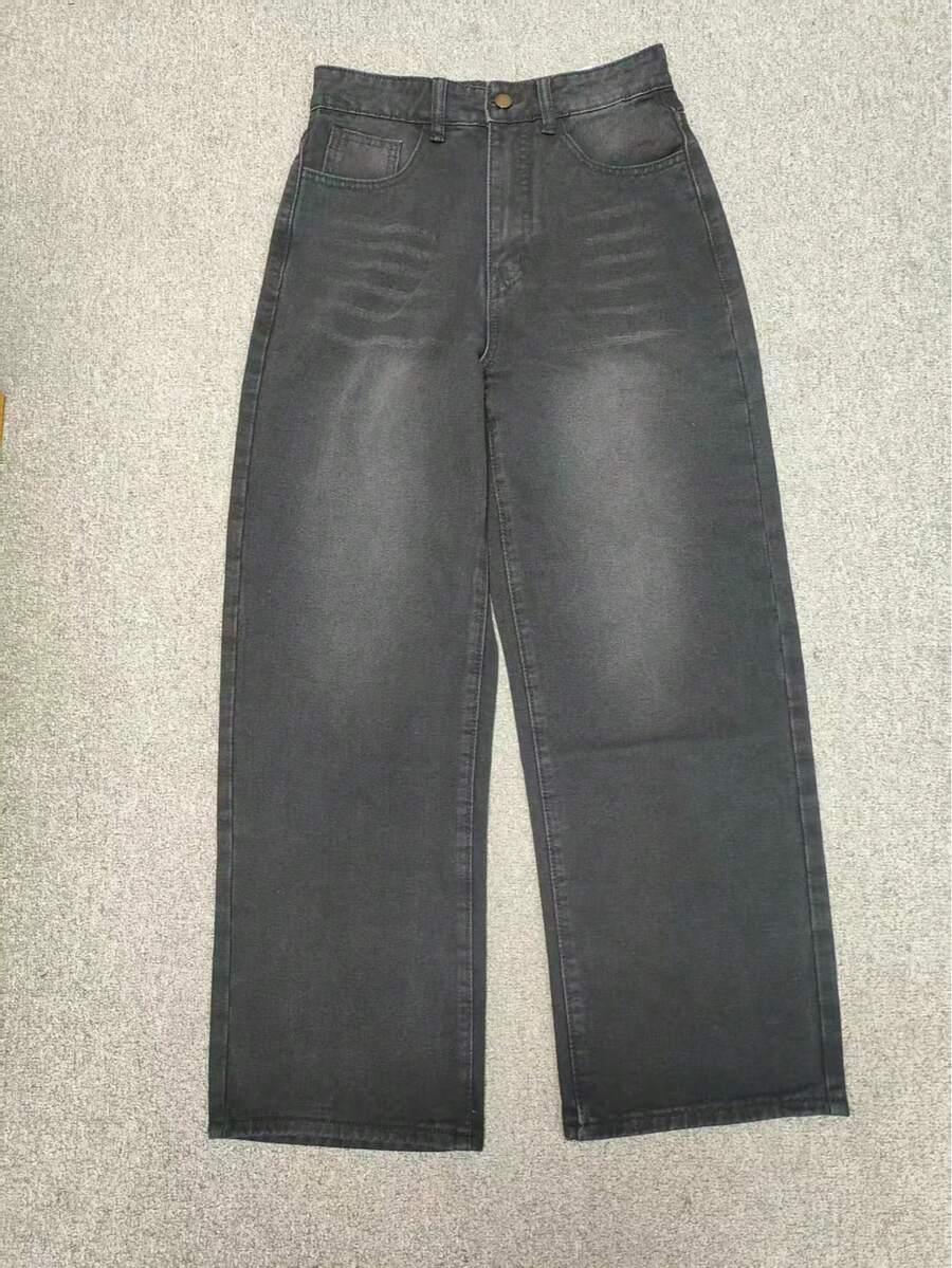SHEIN CZARNE SPODNIE JEANS S06__176