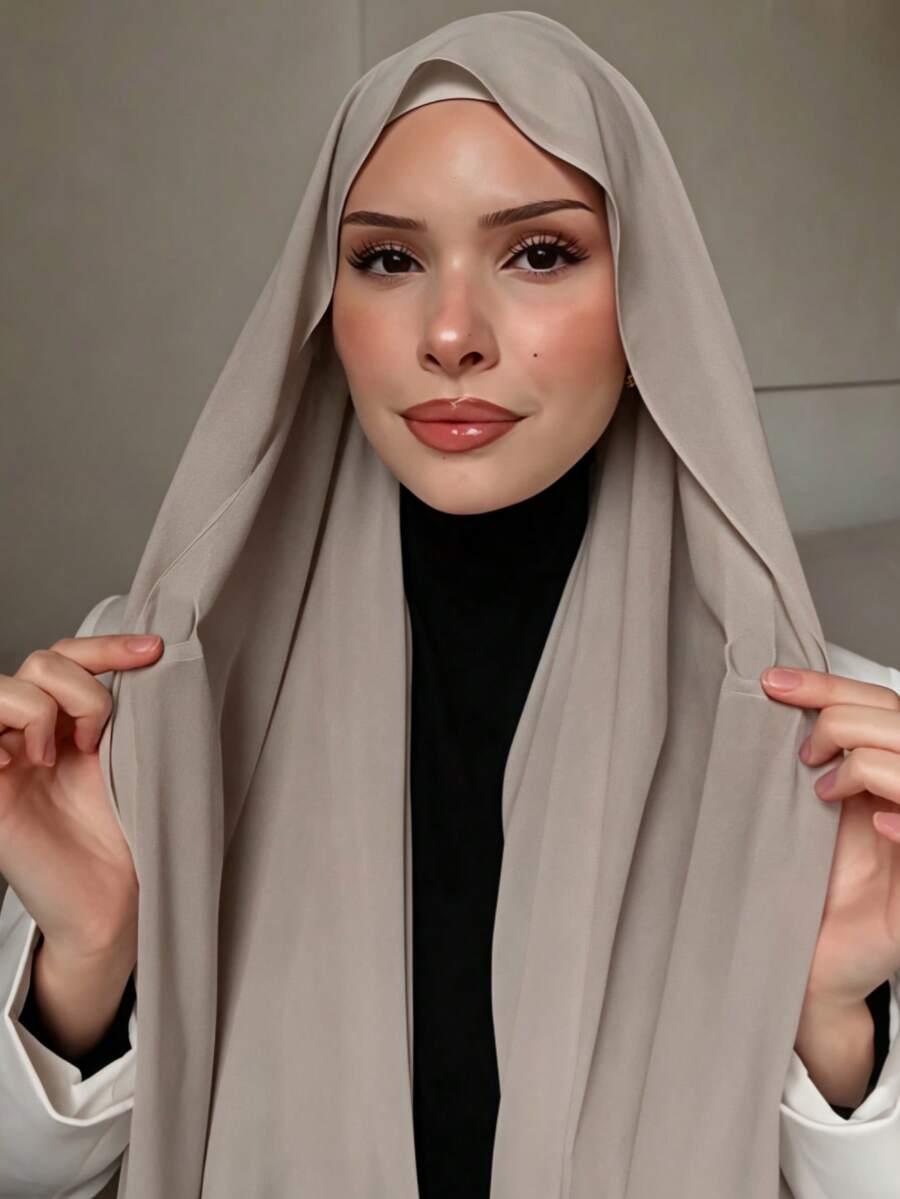 SHEIN SZARA CHUSTA HIDŻAB S07