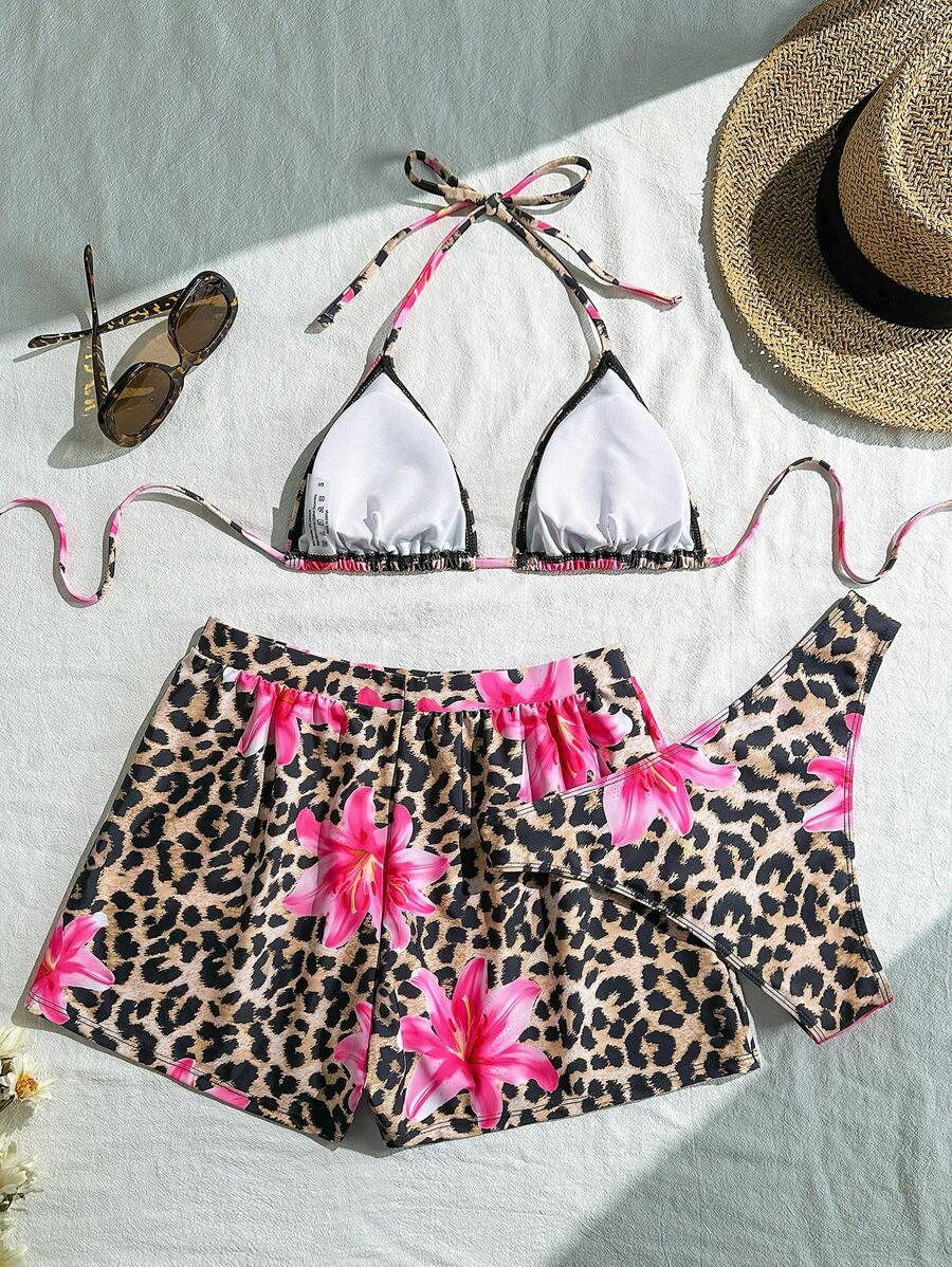 SHEIN DWUCZĘŚCIOWY STRÓJ KĄPIELOWY S09__M