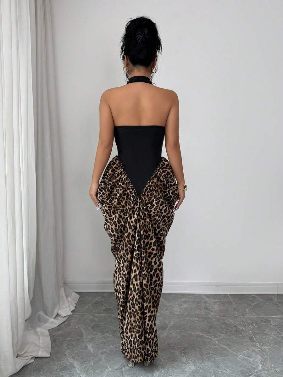 SHEIN SUKIENKA ANIMAL PRINT S06__L