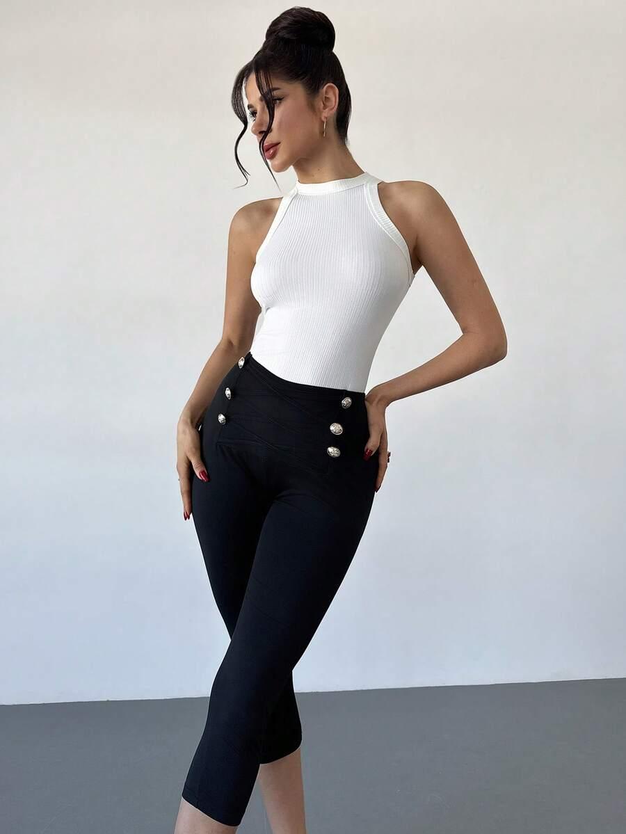 RAFFERIZA CZARNE SPODNIE CASUAL S06__XL