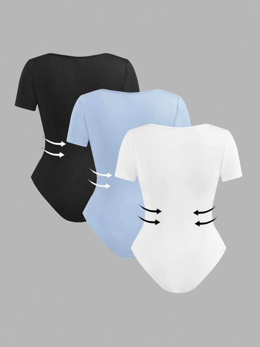 SHEIN BODY KRÓTKI RĘKAW 3-PACK