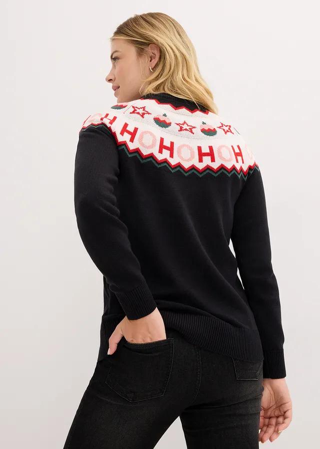 ŚWIĄTECZNY SWETER WZÓR HOHOHO BDD__48/50