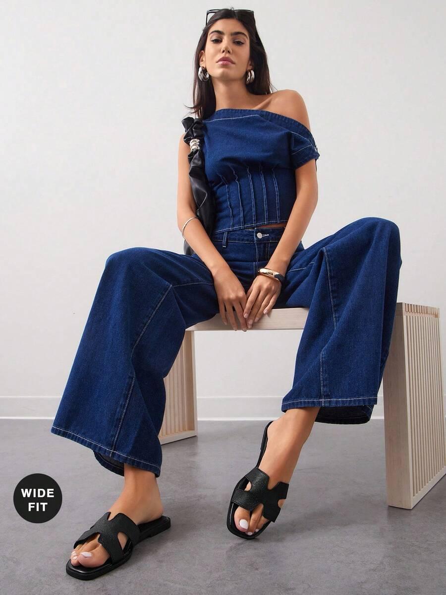 SHEIN CZARNE KLAPKI CASUAL S06__39