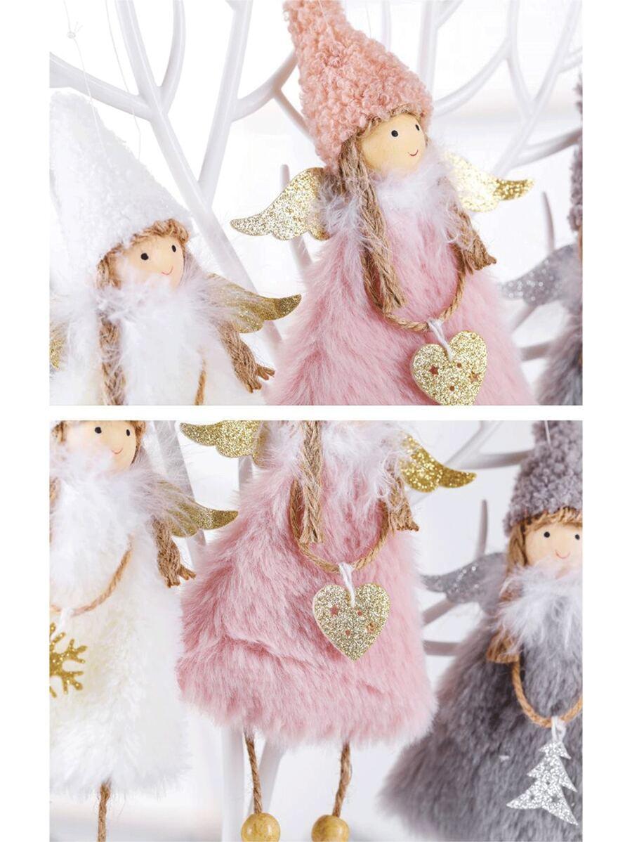 SHEIN BIAŁY ANIOŁEK WISZĄCA DEKORACJA BDD__20X10CM