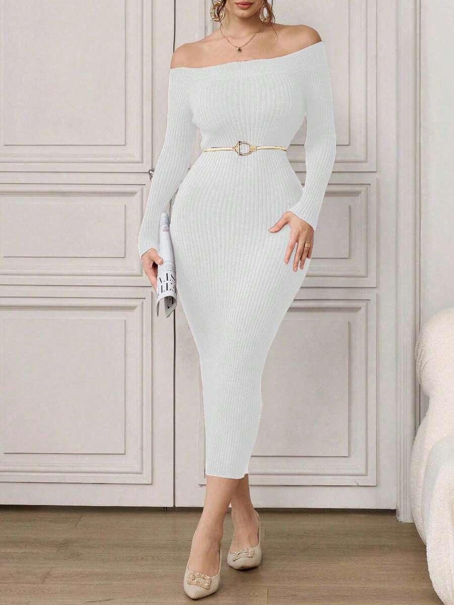 EURMUSE SUKIENKA Z ODKRYTYMI RAMIONAMI S06__M