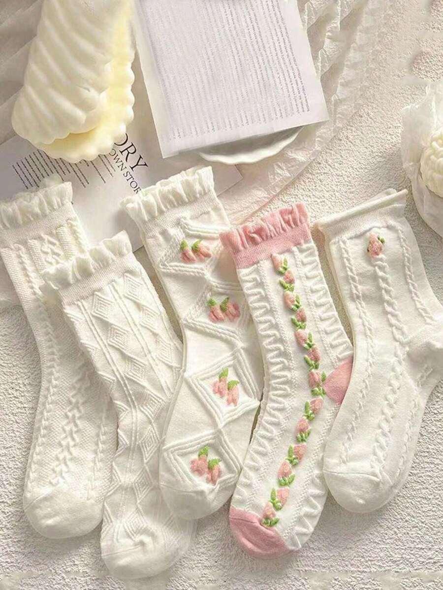 SHEIN SKARPETY WZÓR 5-PACK S06__36-39