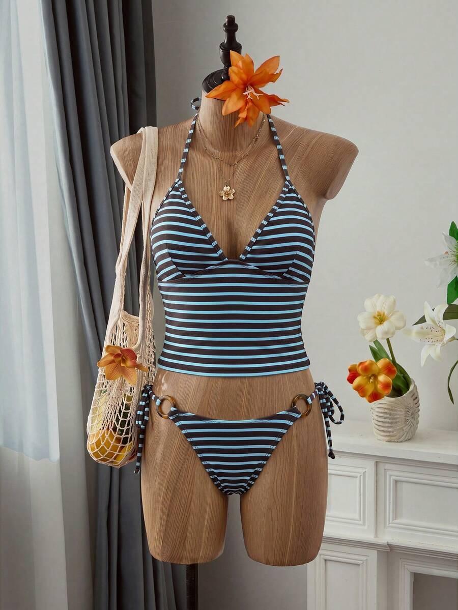 SWIM MOD DWUCZĘŚCIOWY STRÓJ KĄPIELOWY PASKI S09__M