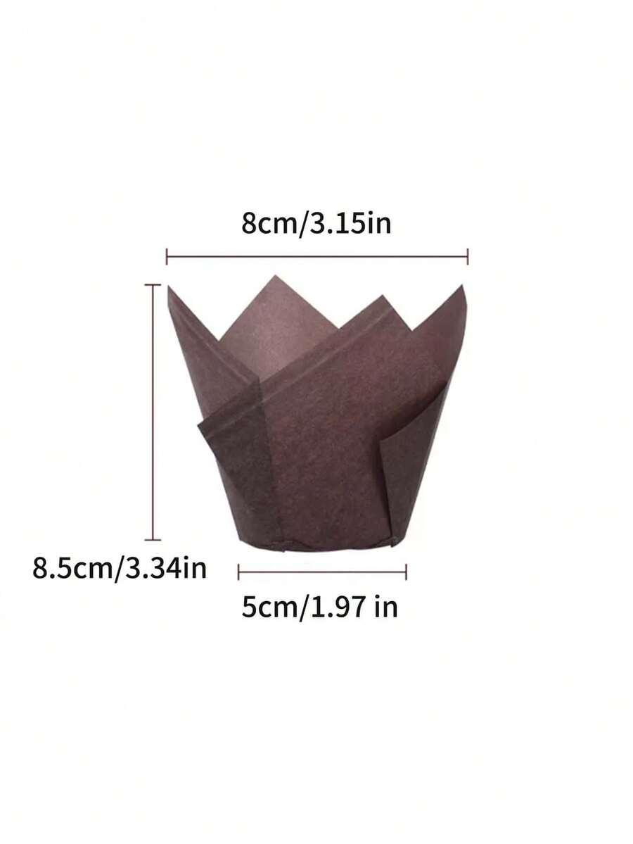 SHEIN PAPIEROWE PAPILOTKI NA BABECZKI MUFFINY 50 SZTUK S07__5X8,5CM