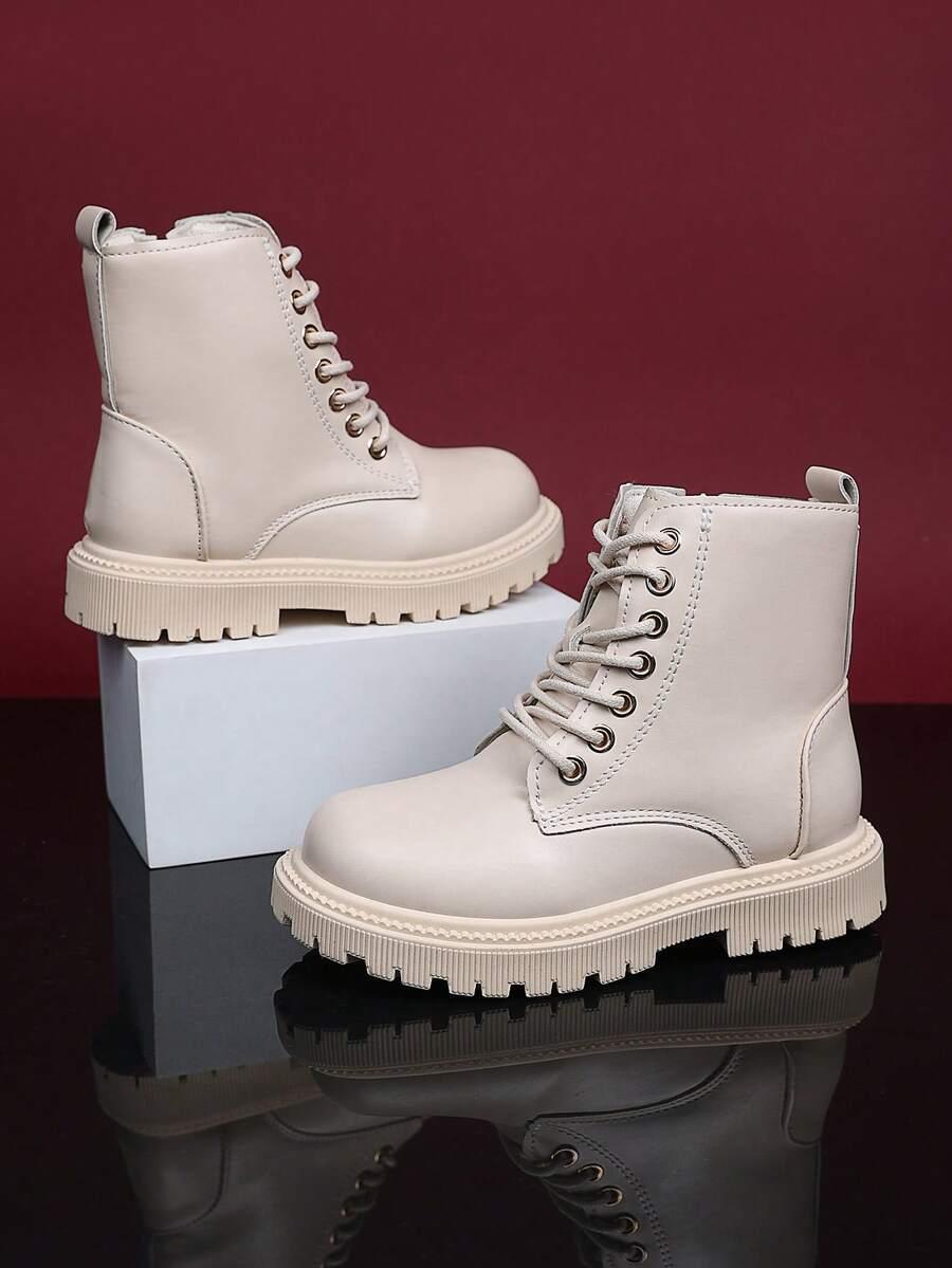 SHEIN BEŻOWE BOTKI ZAMEK W01__33