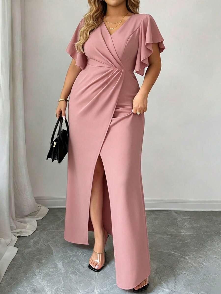 SHEIN RÓŻOWA SUKIENKA MAXI S06__48