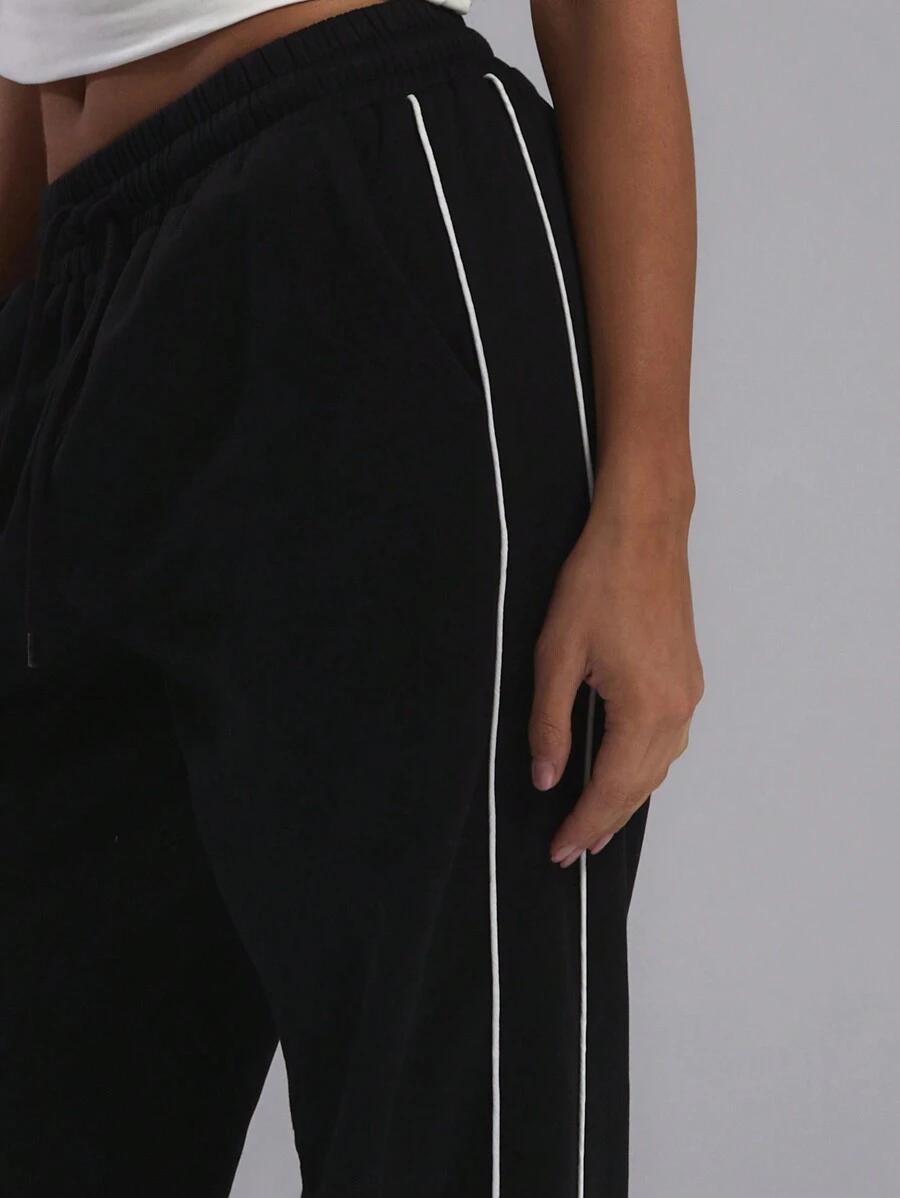 SHEIN CZARNE SPODNIE DRESOWE S06__S