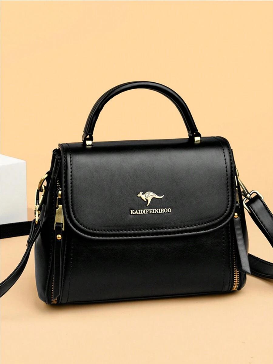 KAIDIFEINIROO CZARNA TOREBKA IMITACJA SKÓRY S07__22X18X12