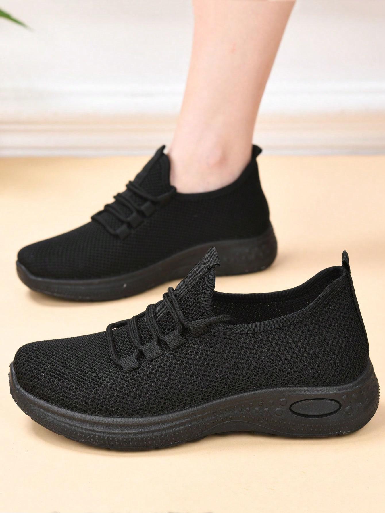 SHEIN CZARNE BUTY SPORTOWE WIĄZANE S06__36