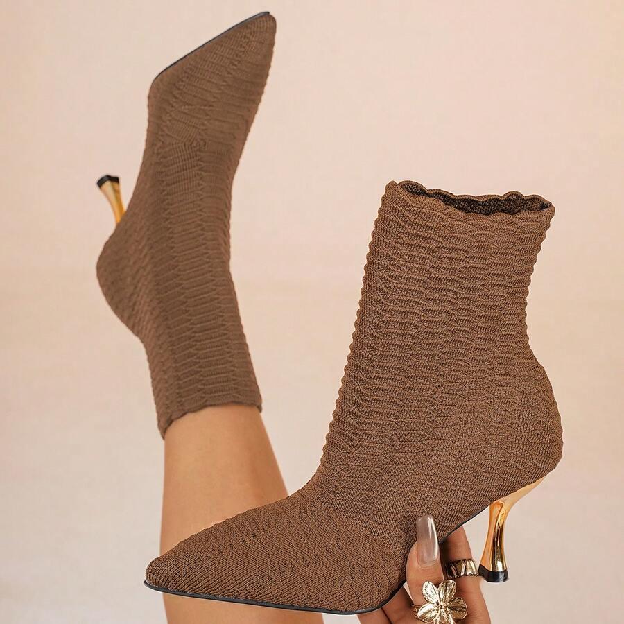 SHEIN BRĄZOWE BOTKI OBCAS W01__39,5