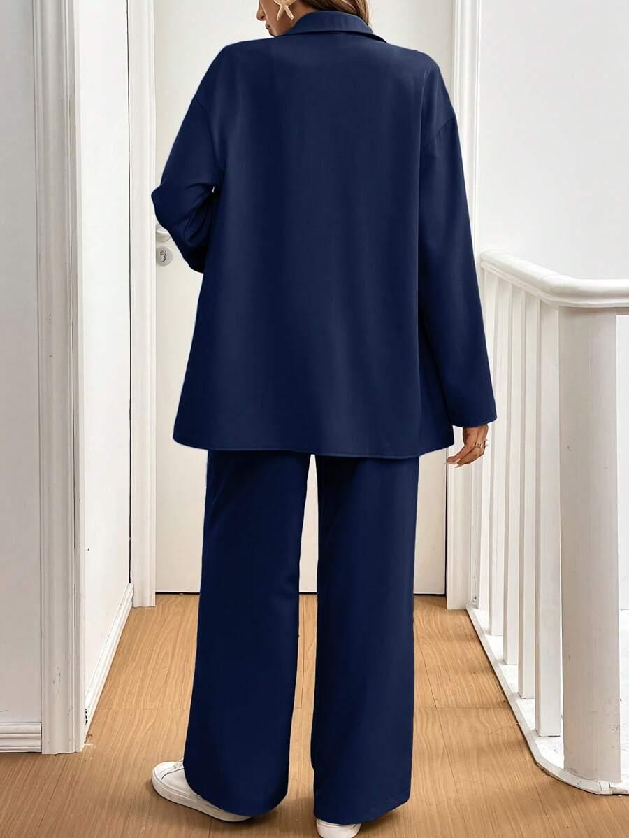 SHEIN KOMPLET KOSZULA SPODNIE S06__L