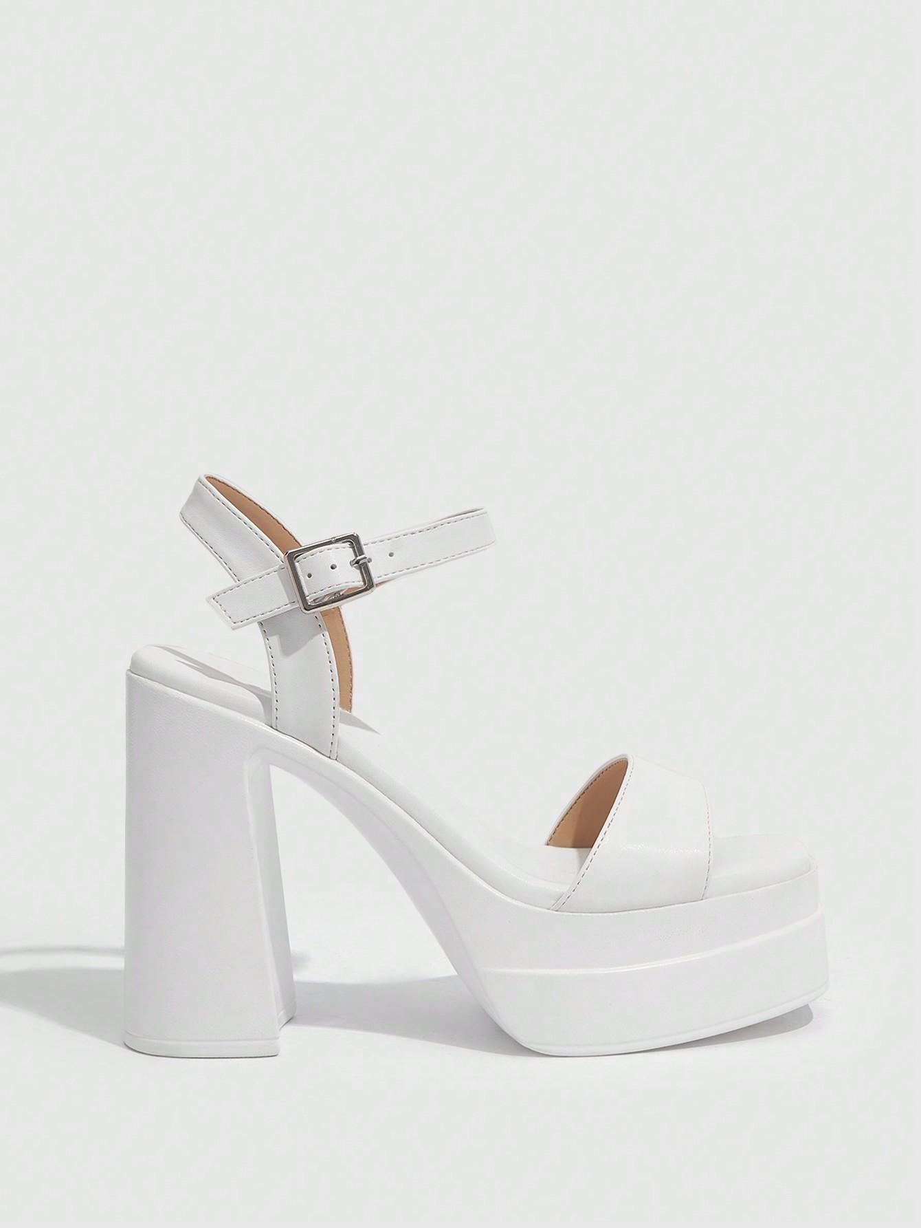 SHEIN BIAŁE SANDAŁY OBCAS S06__35