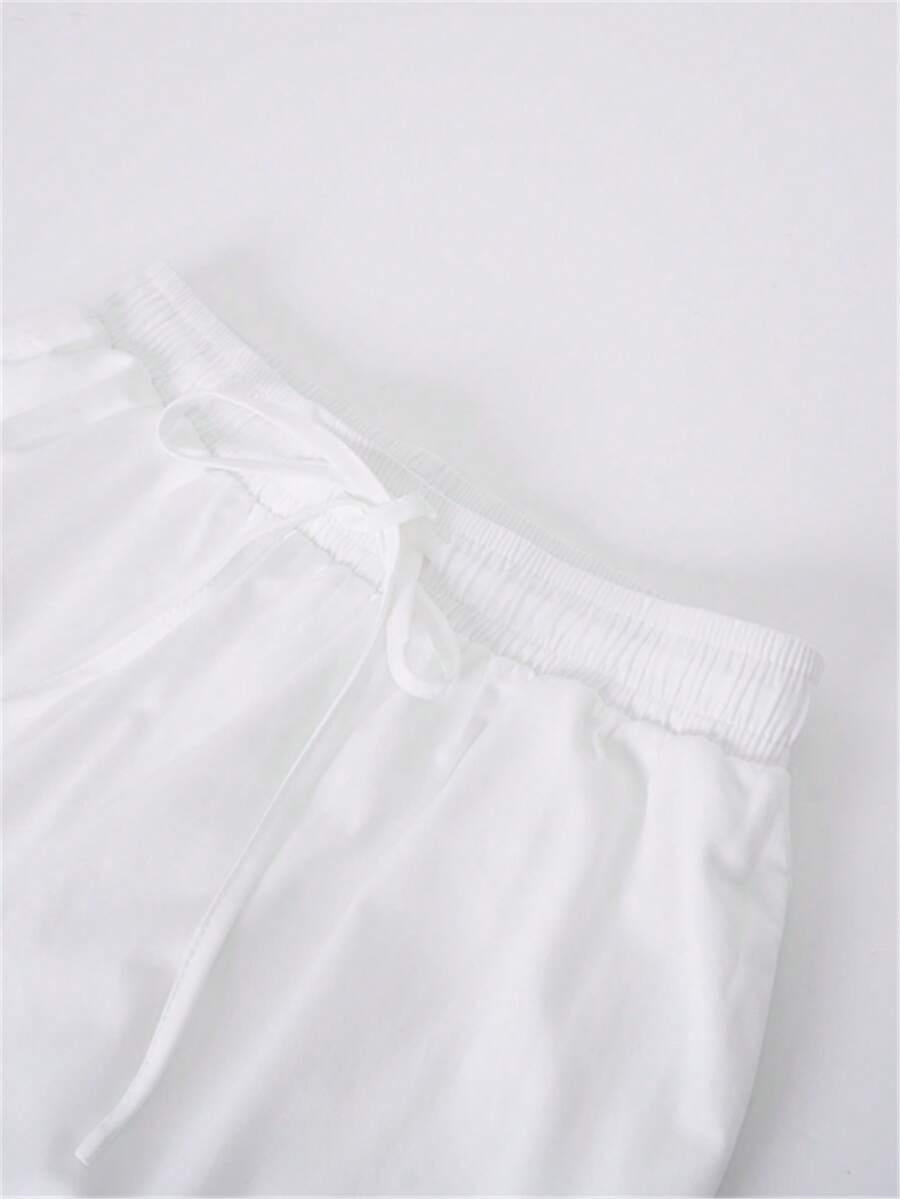 SHEIN BIAŁE SPODNIE CASUAL S06__L